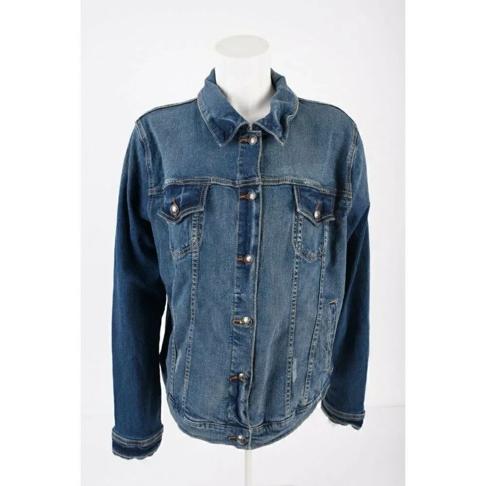 Torrid Womens Denim Jean Jacket Sz 2 Sz 18-20 2X